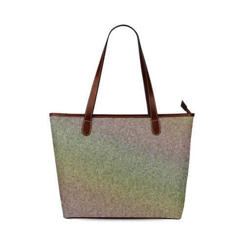 Rainbow Gold Pastel Gradient Shoulder Tote Bag (Model 1646)