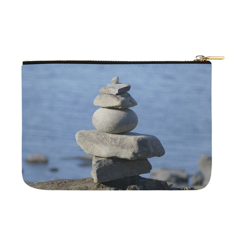 Tranquility - Stone on Stone Carry-All Pouch 12.5''x8.5''