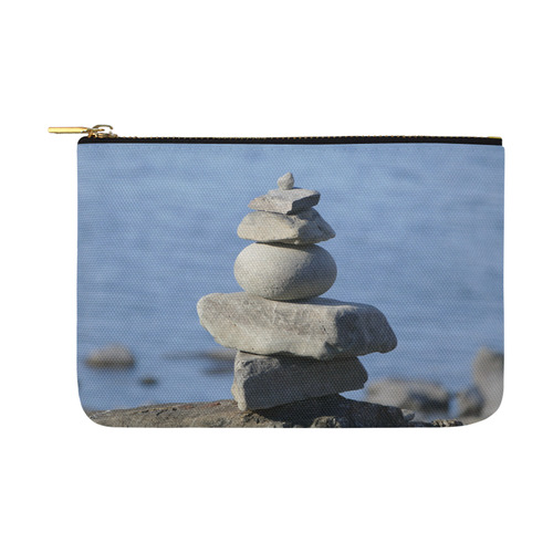 Tranquility - Stone on Stone Carry-All Pouch 12.5''x8.5''