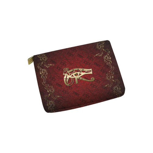 The all seeing eye in gold and red Carry-All Pouch 6''x5''