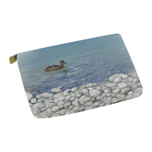 Swimming Duck, watercolor Carry-All Pouch 12.5''x8.5''