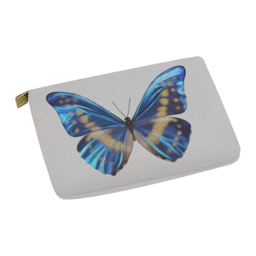 Morpho cypris butterflies painting Carry-All Pouch 12.5''x8.5''