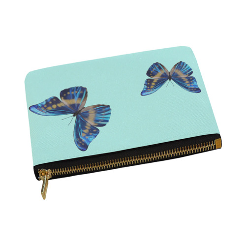 Morpho cypris butterflies painting Carry-All Pouch 12.5''x8.5''