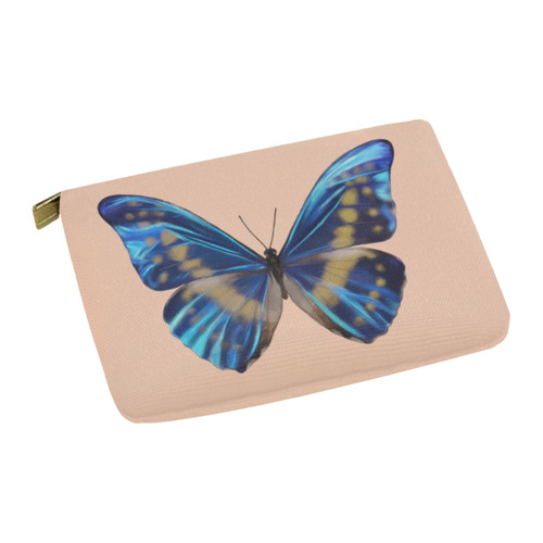 Morpho cypris butterflies painting Carry-All Pouch 12.5''x8.5''