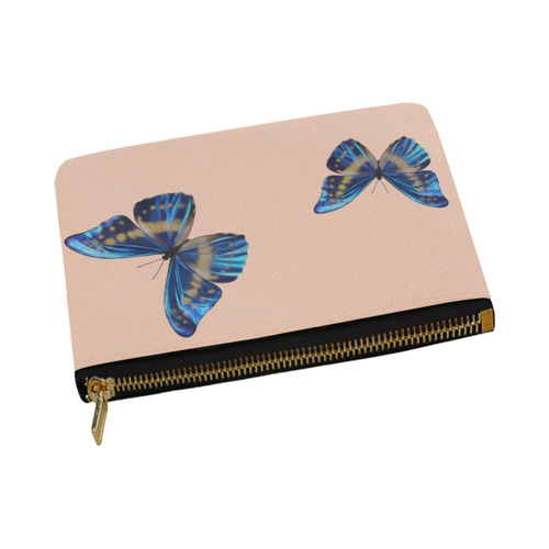 Morpho cypris butterflies painting Carry-All Pouch 12.5''x8.5''