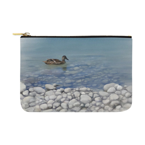 Swimming Duck, watercolor Carry-All Pouch 12.5''x8.5''