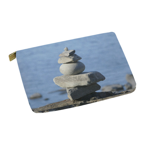 Tranquility - Stone on Stone Carry-All Pouch 12.5''x8.5''