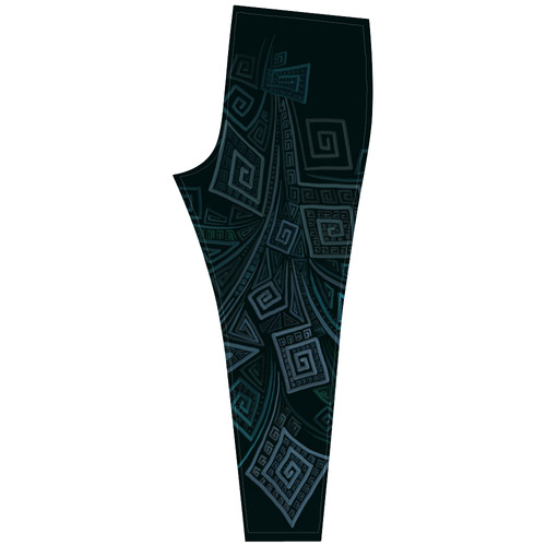 3D Psychedelic Abstract Square Spirals Explosion Cassandra Women's Leggings (Model L01)