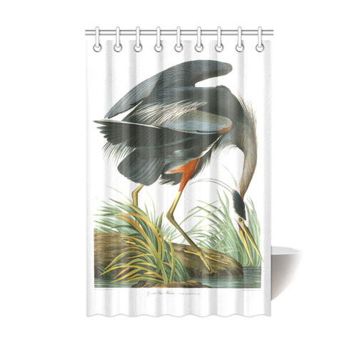 Audubon Great Blue Heron Nature Bird Shower Curtain 48"x72"