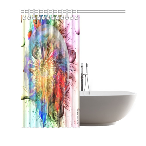 Color Universum by Nico Bielow Shower Curtain 72"x72"