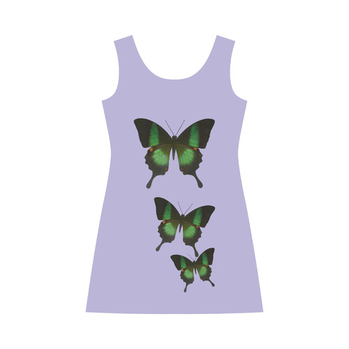 Papilio archturus butterfly painting Bateau A-Line Skirt (D21)