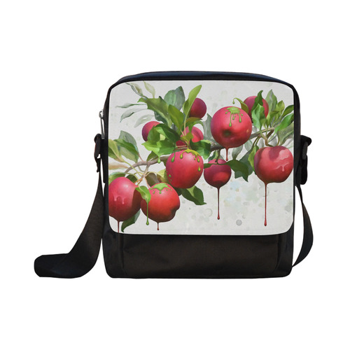 Melting Apples, watercolors Crossbody Nylon Bags (Model 1633)