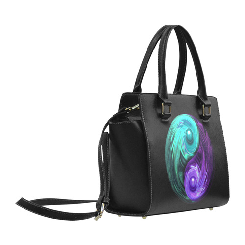 chrome yin yang Classic Shoulder Handbag (Model 1653)