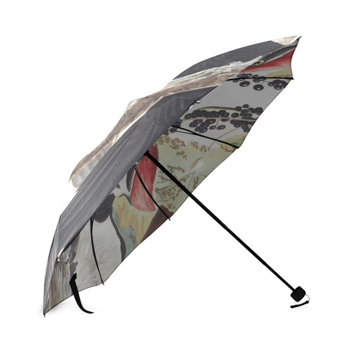 Pileated Woodpecker John James Audubon Foldable Umbrella (Model U01)