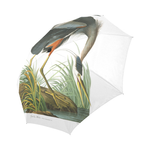 Audubon Great Blue Heron Nature Bird Auto-Foldable Umbrella (Model U04)