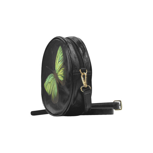 Arhopala horsfield butterflies painting Round Sling Bag (Model 1647)