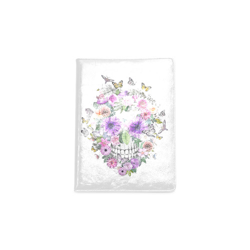 flower skull pink, orange,violett Custom NoteBook B5