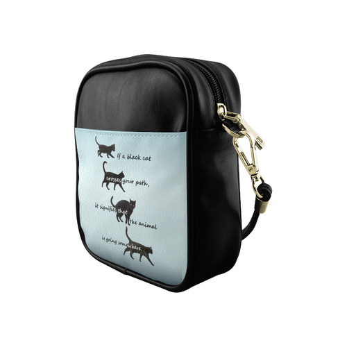 If a Black Cat crosses your path Sling Bag (Model 1627)
