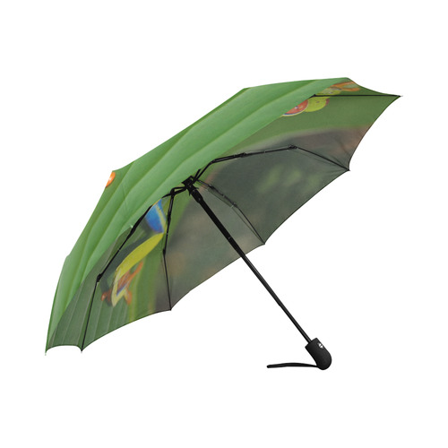 Green Red-Eyed Tree Frog - Tropical Rainforest Animal Auto-Foldable Umbrella (Model U04)