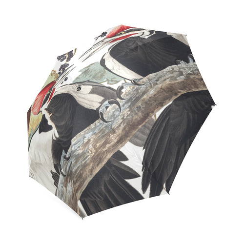 Pileated Woodpecker John James Audubon Foldable Umbrella (Model U01)
