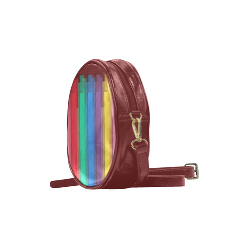 Colorful statement Round Sling Bag (Model 1647)