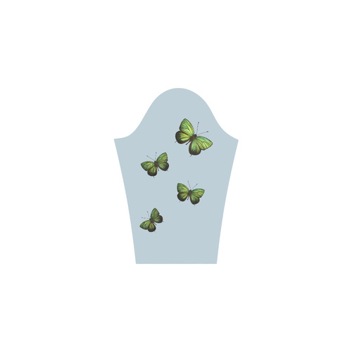 Arhopala horsfield butterflies painting Bateau A-Line Skirt (D21)