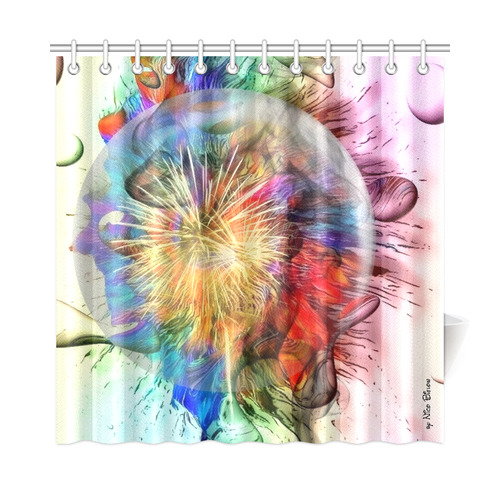Color Universum by Nico Bielow Shower Curtain 72"x72"