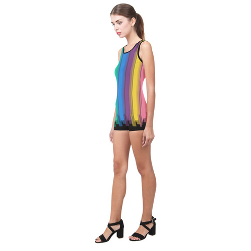 Colorful statement Classic One Piece Swimwear (Model S03)