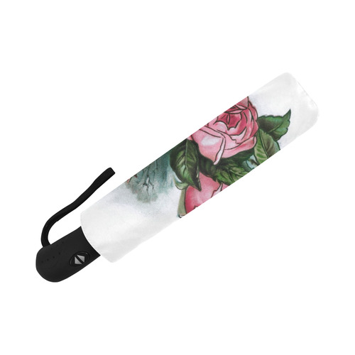 Roses Vintage Floral Auto-Foldable Umbrella (Model U04)