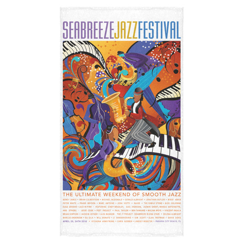 Seabreeze Jazz Festival 2016 Bath Towel 30"x56"