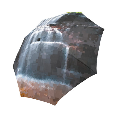 Pixel Waterfall Auto-Foldable Umbrella (Model U04)