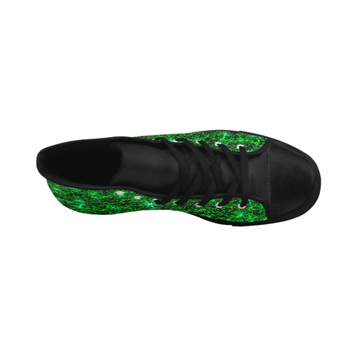 Sparkling Green - Jera Nour Aquila High Top Microfiber Leather Women's Shoes (Model 032)