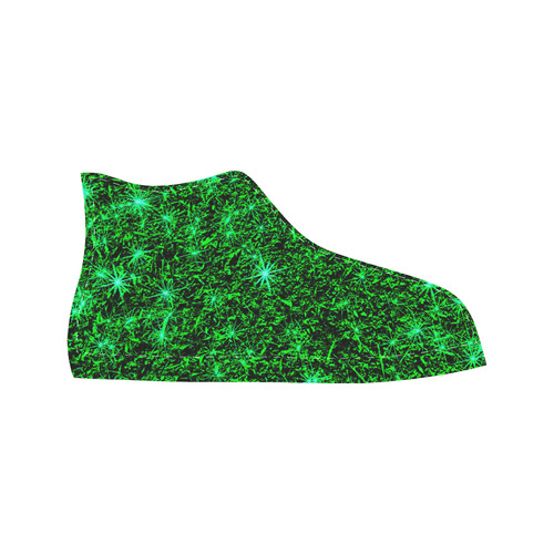 Sparkling Green - Jera Nour Aquila High Top Microfiber Leather Women's Shoes (Model 032)