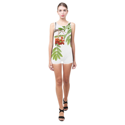 Rowan tree watercolor Classic One Piece Swimwear (Model S03)