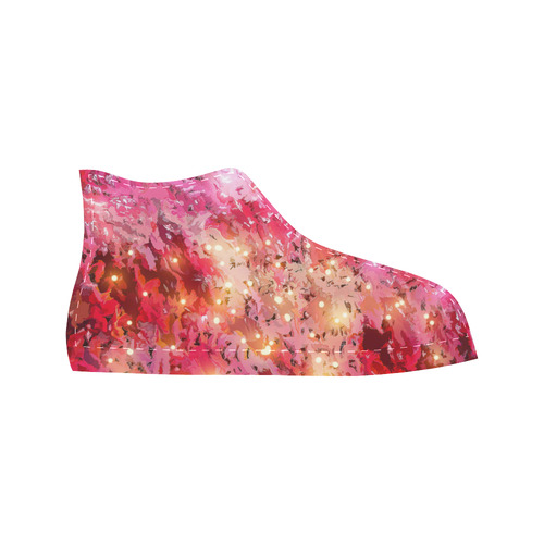 Sparkling Pink - Jera Nour Aquila High Top Microfiber Leather Women's Shoes (Model 032)