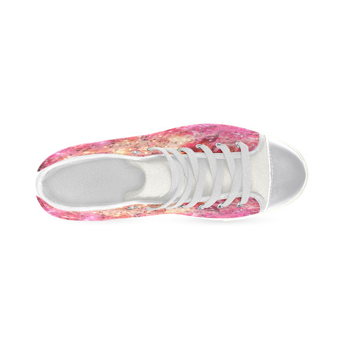 Sparkling Pink - Jera Nour Women's Classic High Top Canvas Shoes (Model 017)