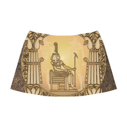 Agyptian sign Mnemosyne Women's Crepe Skirt (Model D16)