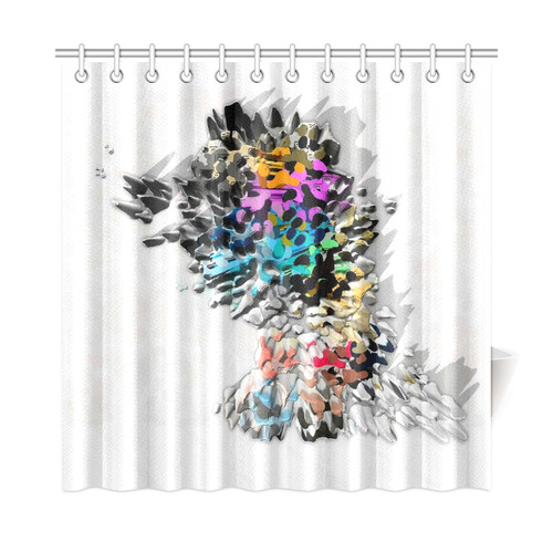 Rock Wall by Artdream Shower Curtain 72"x72"