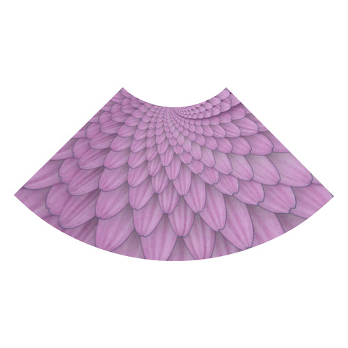 pink flower spiral 3/4 Sleeve Sundress (D23)