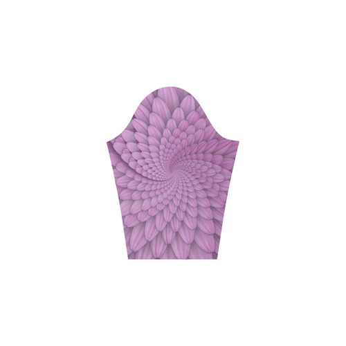 pink flower spiral 3/4 Sleeve Sundress (D23)