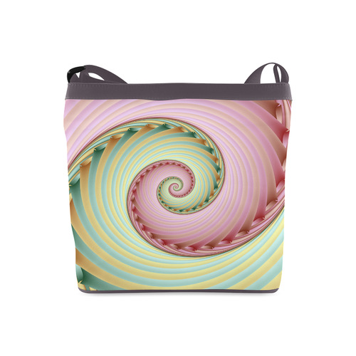 Cloud Nine Abstract Fractal Art Crossbody Bags (Model 1613)