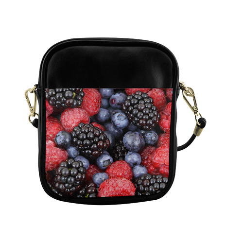 Blueberry Blackberry Raspberry Fruit Sling Bag (Model 1627)