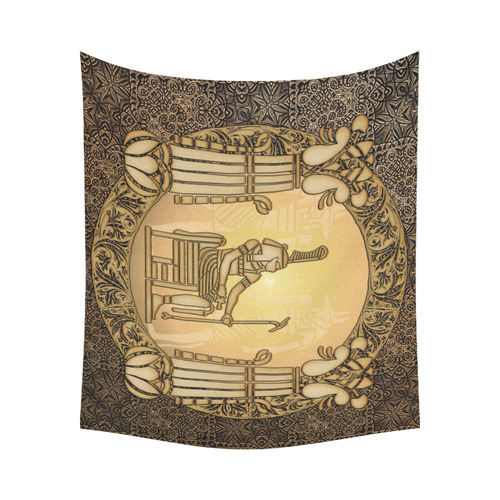 Agyptian sign Cotton Linen Wall Tapestry 60"x 51"