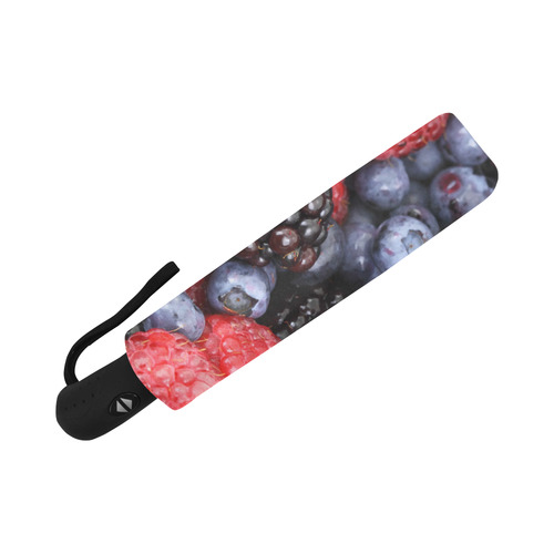 Blueberry Blackberry Raspberry Fruit Auto-Foldable Umbrella (Model U04)