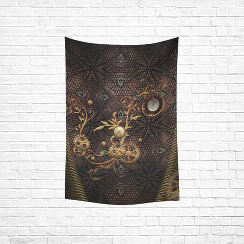 Steampunk, gallant design Cotton Linen Wall Tapestry 40"x 60"