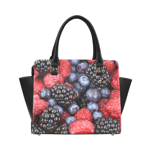 Blueberry Blackberry Raspberry Fruit Classic Shoulder Handbag (Model 1653)