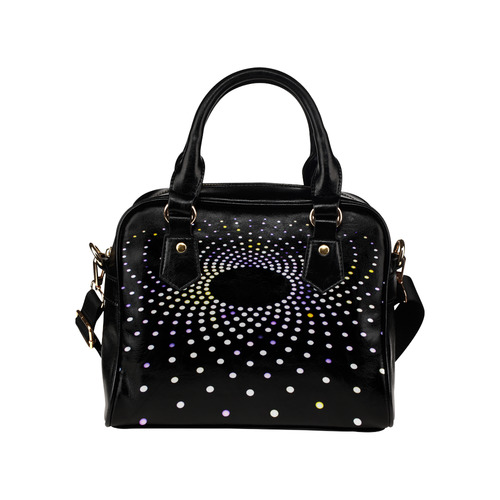 Abstract Light Dots Shoulder Handbag (Model 1634)