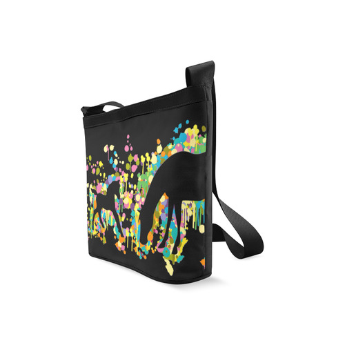 Lovely Foal with Mom Splash Crossbody Bags (Model 1613)