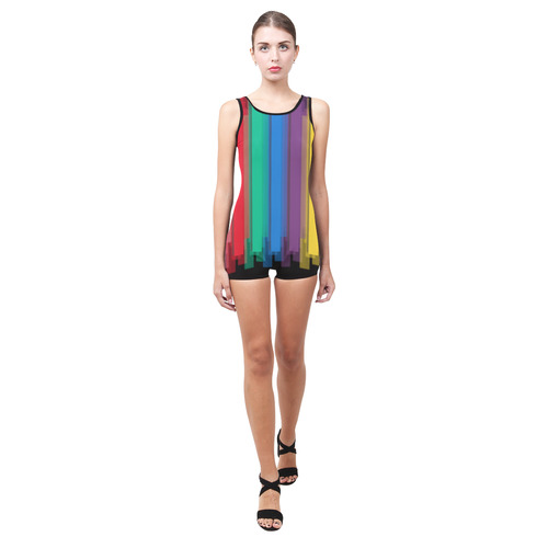 Colorful statement Classic One Piece Swimwear (Model S03)