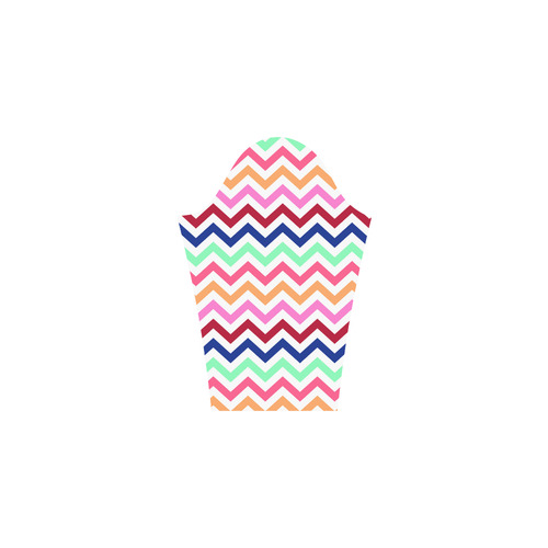 CHEVRONS Pattern Multicolor Pink Turquoise Coral Blue Red Bateau A-Line Skirt (D21)